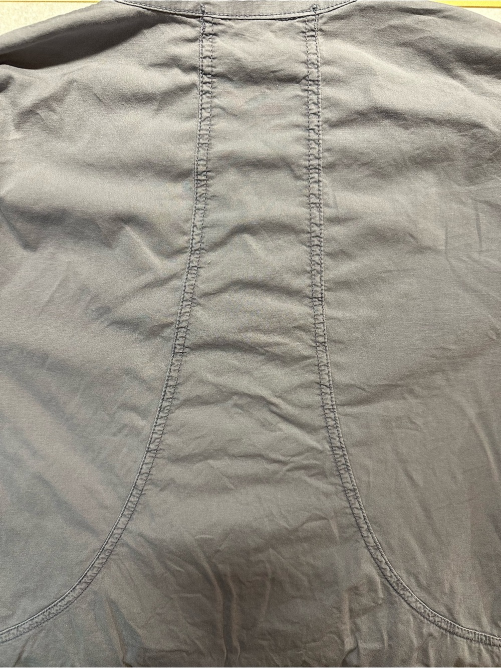 Wearables Gray Ruched Mesh Zip Jacket Size XS Utility Bomber - Picture 9 of 12